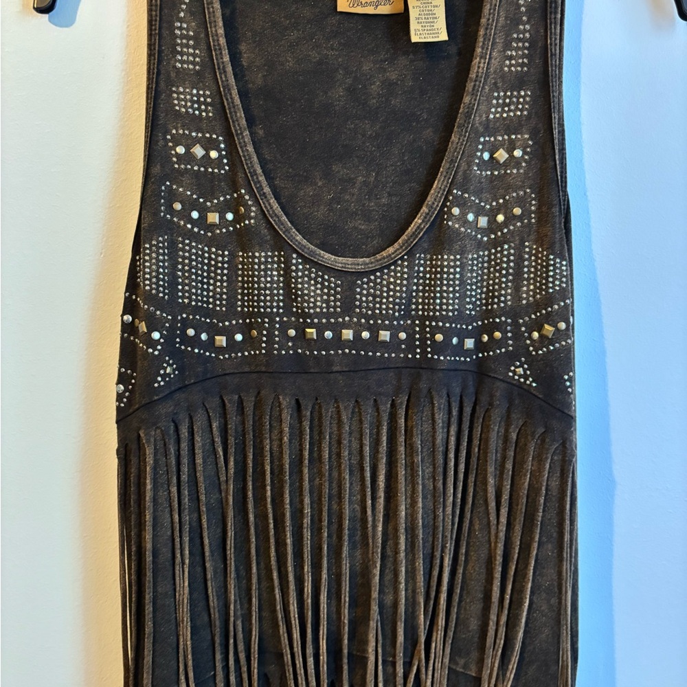 Wrangler Fringe Acid Wash Dress